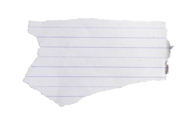 İzole edilmiş beyaz bir arka planda beyaz bir sayfa.