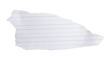 İzole edilmiş beyaz bir arka planda beyaz bir sayfa.