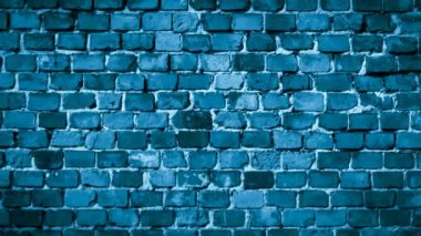 Görünür bir dokusu olan mavi tuğla bir duvar. arkaplan