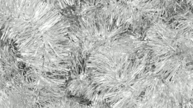 silver Christmas tree chain. background or texture