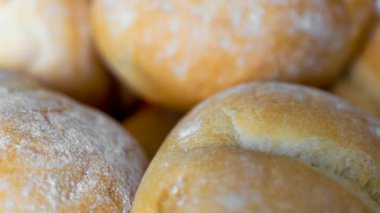 Görünür detaylarla buğday ruloları. arkaplan veya doku