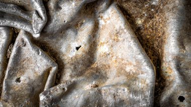 old aluminum sheet with visible texture. background