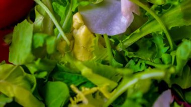  Marul ve domates karışımı. arkaplan