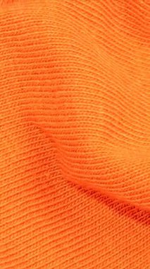 turuncu kırışık pamuklu kumaş. arkaplan veya doku
