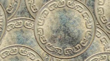 Eski temiz gümüş paralar. arkaplan