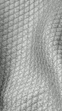 İlginç desenli gri pamuk kumaş.