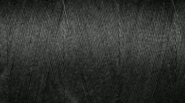 Siyah pamuklu iplikler görünür detaylar. arkaplan