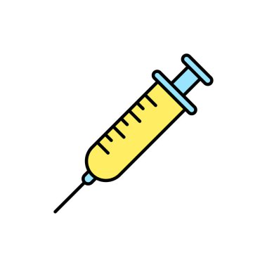 Şırınga Tıbbi Simge Vektör Şablonu