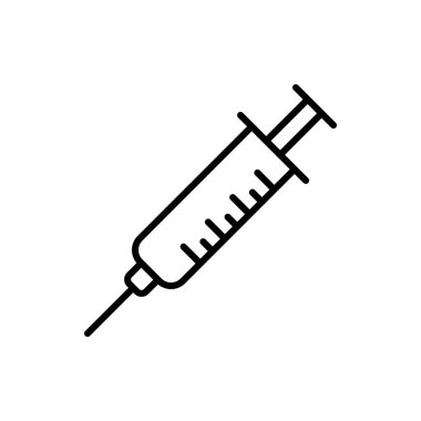 Şırınga Tıbbi Simge Vektör Şablonu