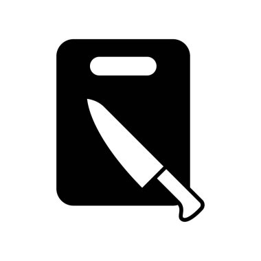 Kesme Tahtası Simgesi Vektör Tasarımı İllüstrasyonu