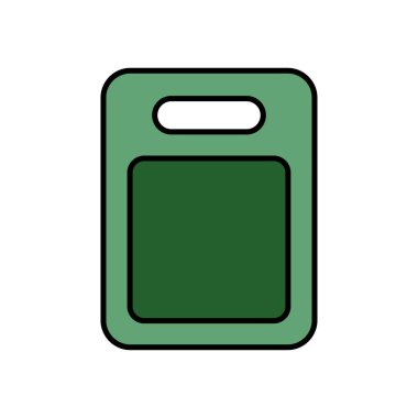 Kesme Tahtası Simgesi Vektör Tasarımı İllüstrasyonu