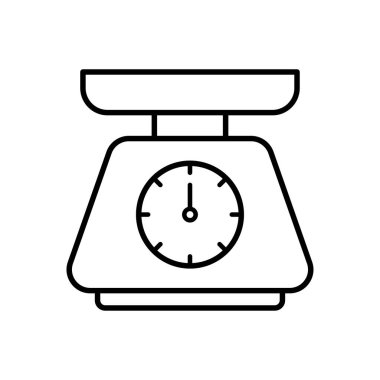 Mutfak Boyutlandırması Simge Vektör Tasarımı illüstrasyonu