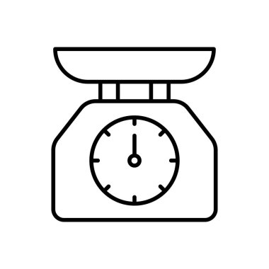 Mutfak Boyutlandırması Simge Vektör Tasarımı illüstrasyonu