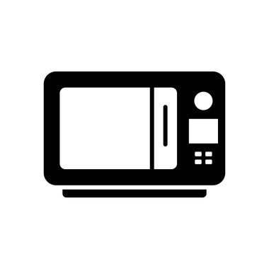 mikrodalga ikon vektör tasarımı çizimi