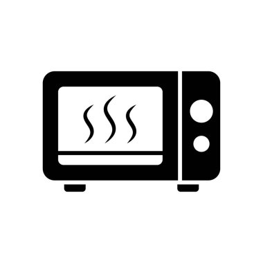 mikrodalga ikon vektör tasarımı çizimi