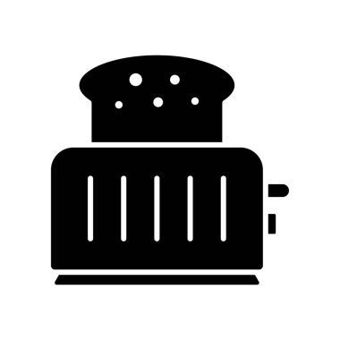 Tost Makinesi Simgesi Vektör Tasarımı Çizimi