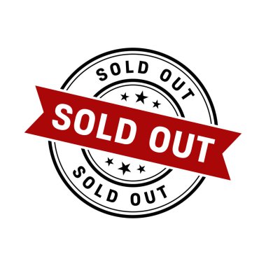 Satılmış Pul. Satıldı Grunge Yuvarlak İşareti