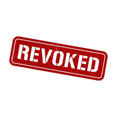 Revoked Stamp,Revoked Grunge Square Sign clipart