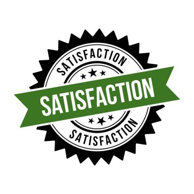 Memnuniyet damgası, kurdeleli yuvarlak tabela.