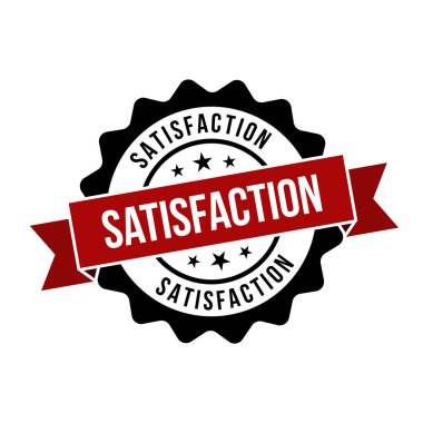 Memnuniyet damgası, kurdeleli yuvarlak tabela.