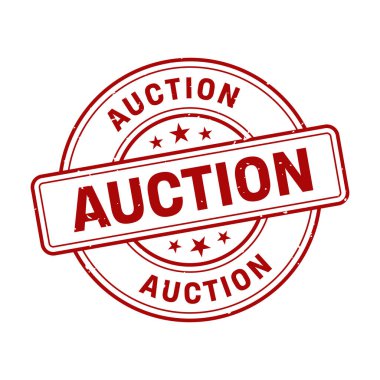 Açık Artırma Damgası, Açık Artırma Grunge Yuvarlak İşareti