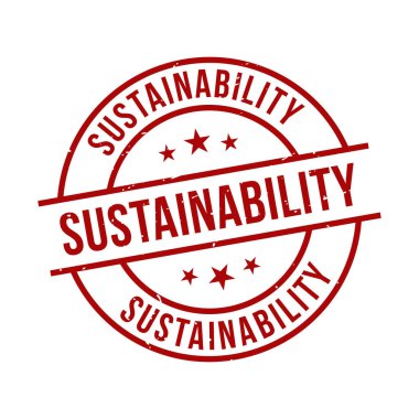 Sürdürülebilirlik Damgası, Sürdürülebilirlik Grunge Yuvarlak İşareti