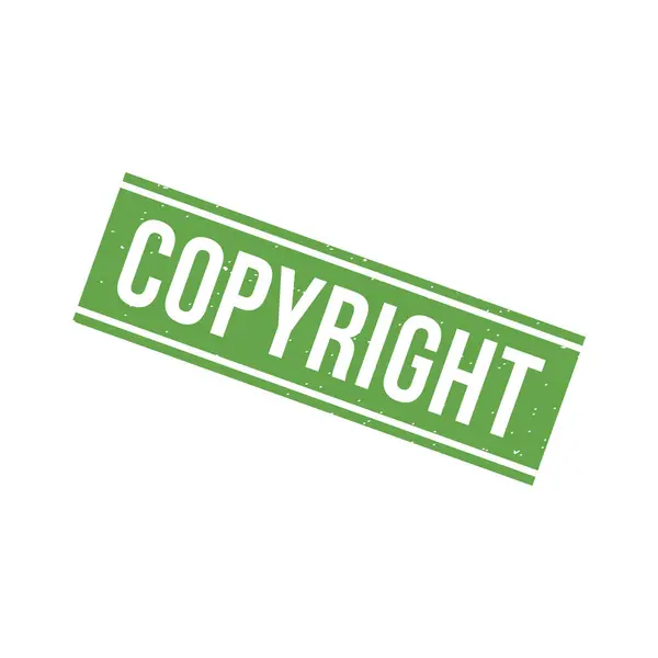 Copyright Sello Copyright Grunge Square Sign Vectores de stock libres de derechos