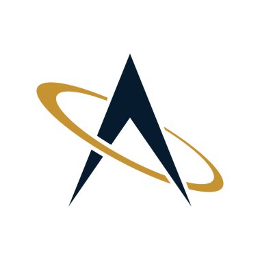 A Harfi İlk Vektör Logo Şablonu