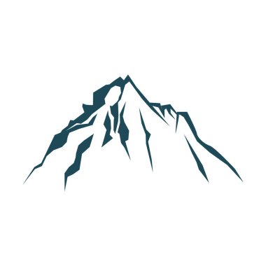 Dağ simgesi logo taşıyıcı şablon tasarımı. Vektör EPS 10.