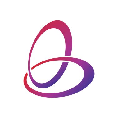 B Harfi Kelebek Logo Vektörü EPS 10 Resim Şablonu