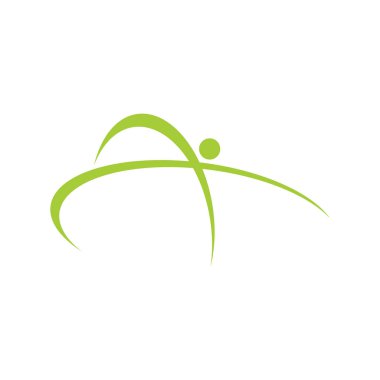 İnsan Şekli Logo Şablonu Çizim Tasarımı. Vektör EPS 10.