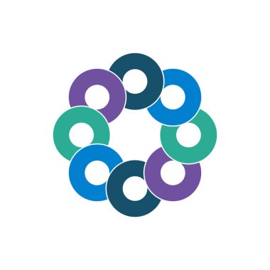 Çember Çiçek Logosu Çizim Tasarımı Çizimi Tasarımı