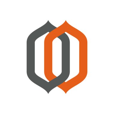 O Harfi Simge Vektör Logo Şablonu