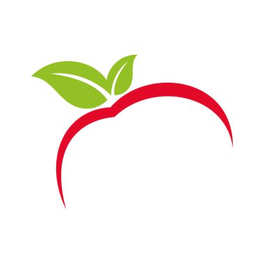 Soyut Apple Line Vektör Şablonu Çizim Tasarımı