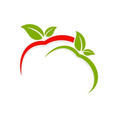 Soyut Apple Line Vektör Şablonu Çizim Tasarımı