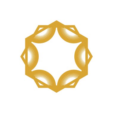 Soyut Çiçek Süsleme Şablonu Çizim Tasarımı