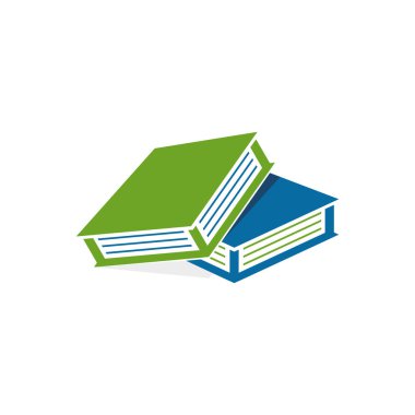 Kitap Eğitimi Simge Şablonu Çizim Tasarımı