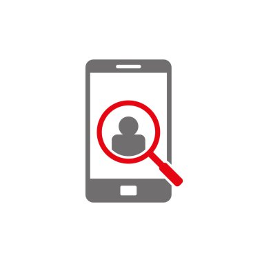 Cep telefonu Arama Kişileri Logo Şablonu Çizim Tasarımı