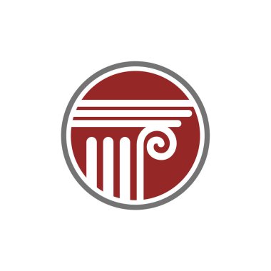 Hukuk Firması Simge Vektör Logo Şablonu