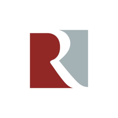 Harf R vektör logo şablon tasarımı
