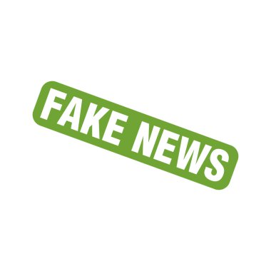 Sahte Haber Lastiği Damga Vektörü Şablonu