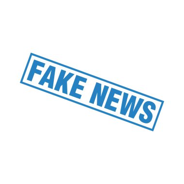 Sahte Haber Lastiği Damga Vektörü Şablonu