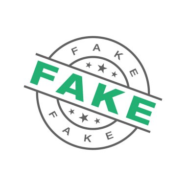 Sahte Harf Kauçuk Damga Vektör Şablonu