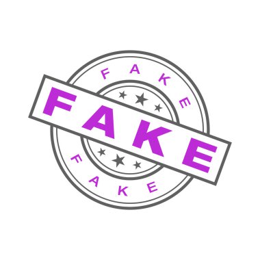 Sahte Harf Kauçuk Damga Vektör Şablonu