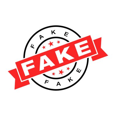 Sahte Harf Kauçuk Damga Vektör Şablonu