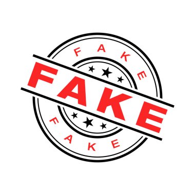 Sahte Harf Kauçuk Damga Vektör Şablonu