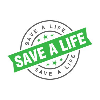 Bir Hayat Harfi Kauçuk Damga Şablonunu Kaydet