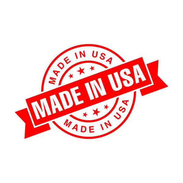 Made in USA Rubber Stamp Vector Template