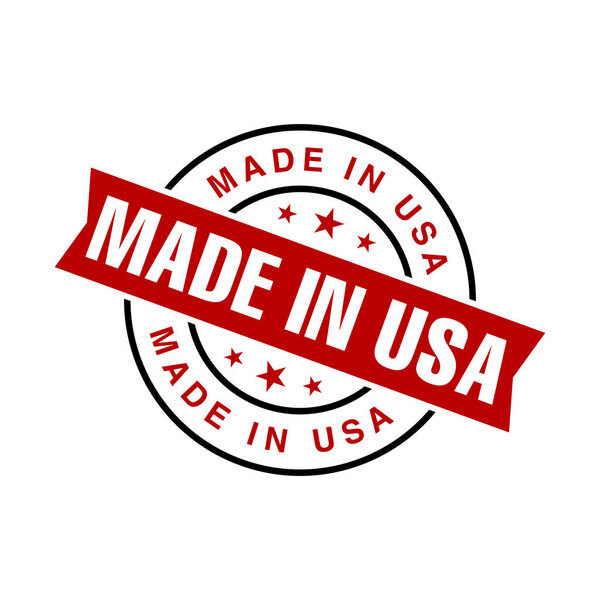 Made in USA Rubber Stamp Vector Template