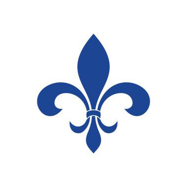 Dekoratif Fleur de Lis Vektör Logo Şablonu